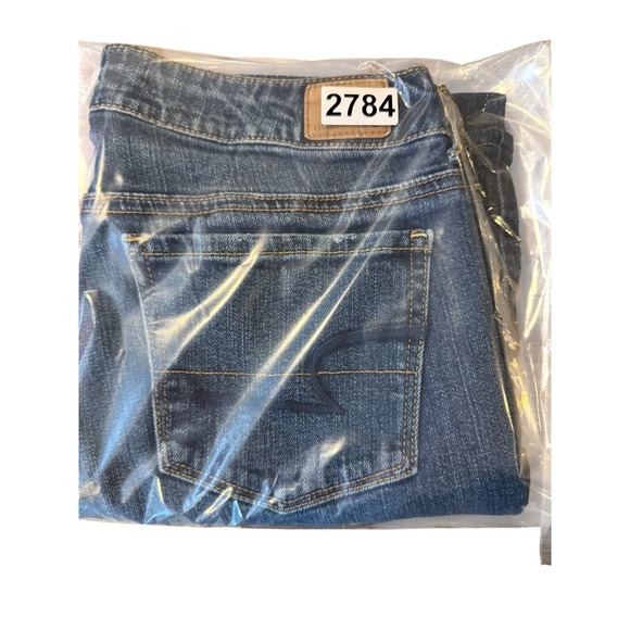 American Eagle Outfitters Skinny Jeans Womens 6 Blue Denim Cotton Medium Wash - Picture 7 of 7